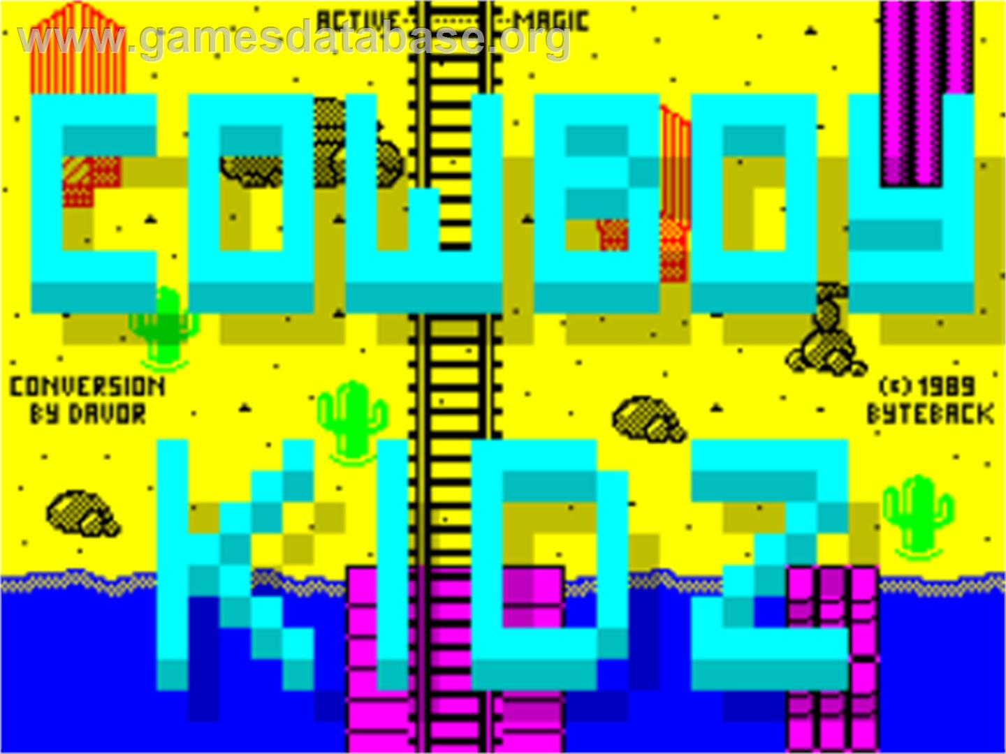Cowboy Kidz - Sinclair ZX Spectrum - Artwork - Title Screen