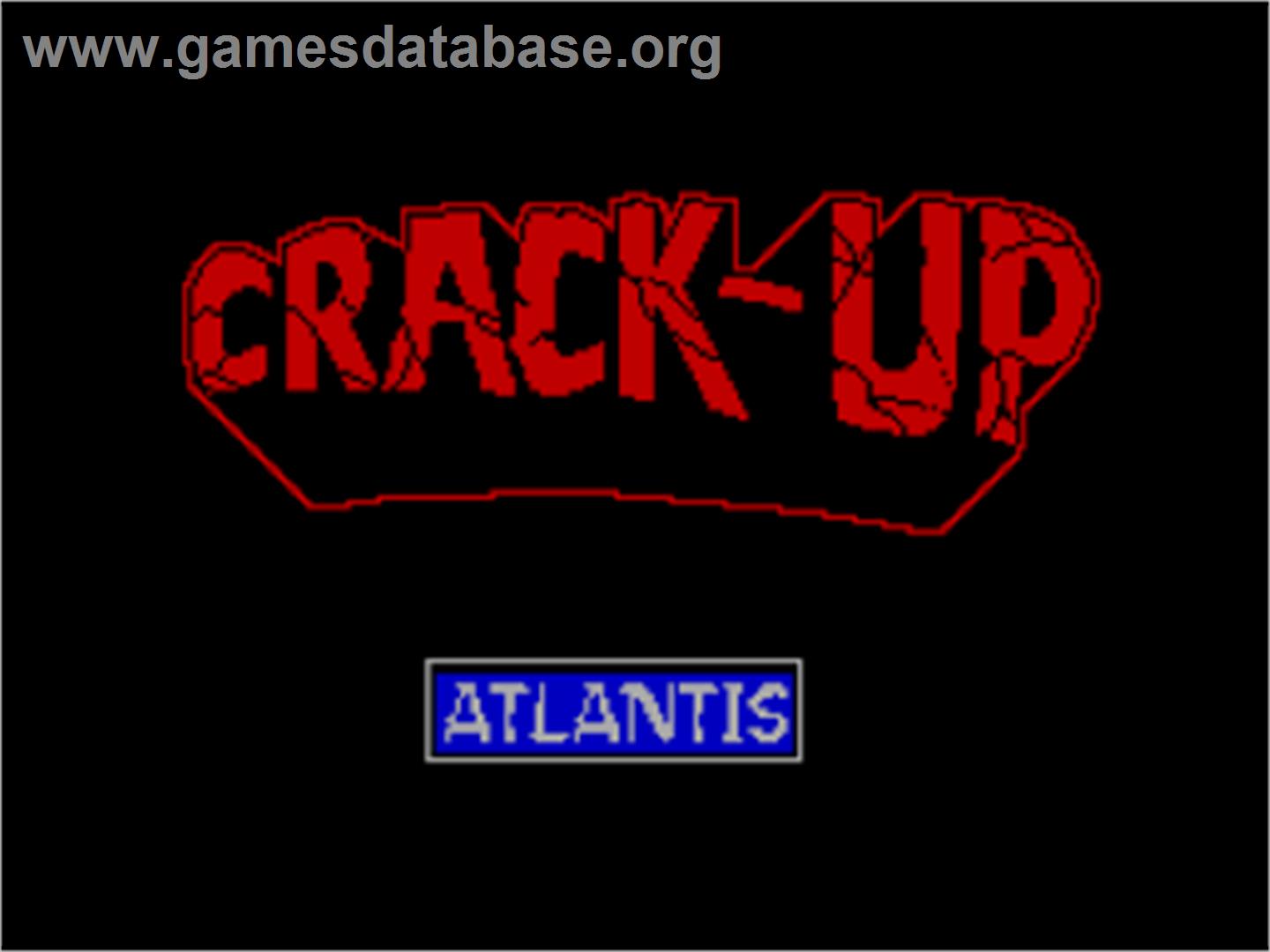 Crack-up - Sinclair ZX Spectrum - Artwork - Title Screen
