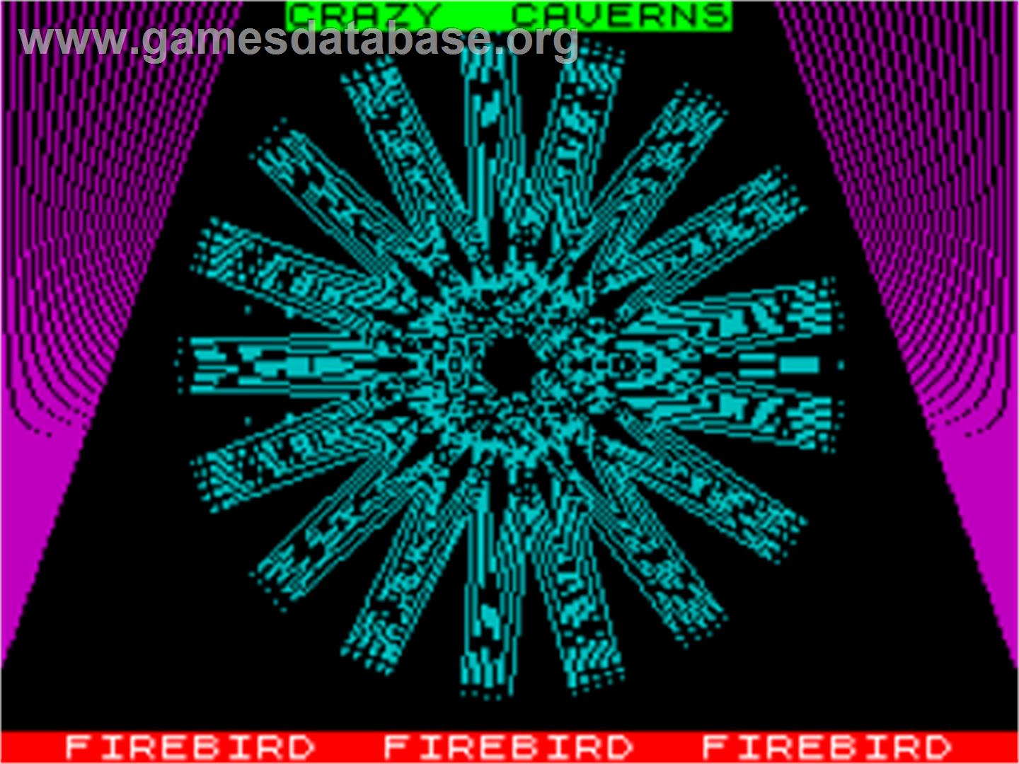 Crazy Caverns - Sinclair ZX Spectrum - Artwork - Title Screen