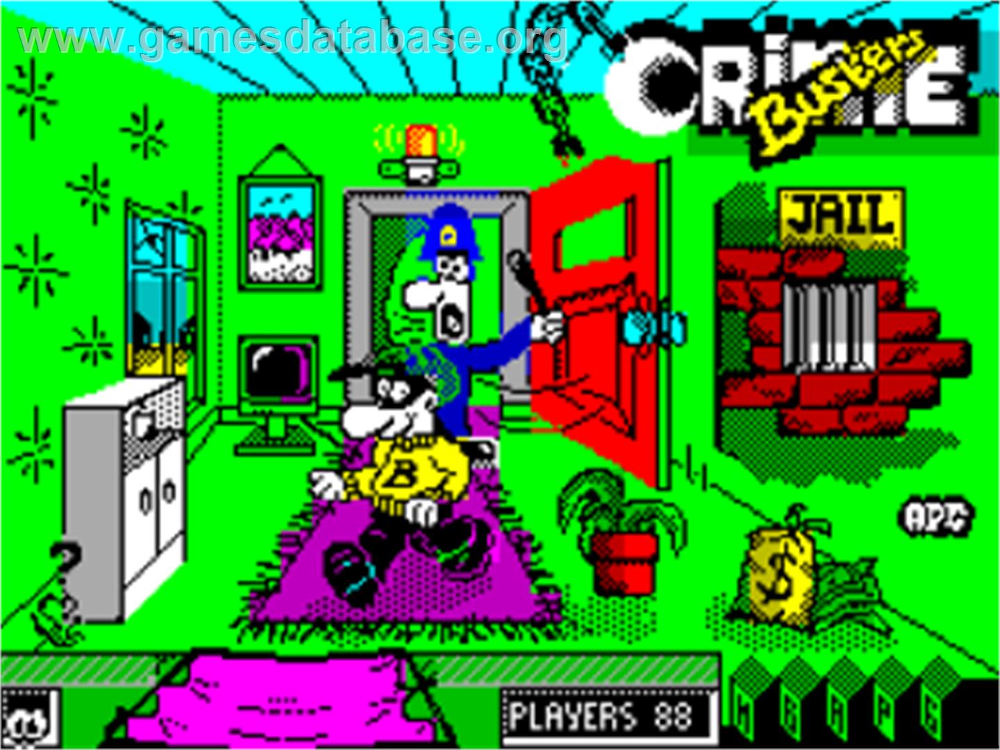 Crime Busters - Sinclair ZX Spectrum - Artwork - Title Screen
