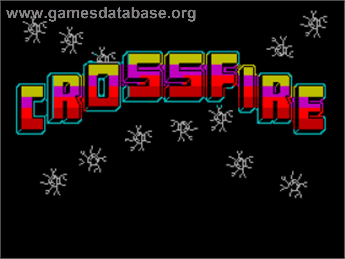 Crossfire - Sinclair ZX Spectrum - Artwork - Title Screen