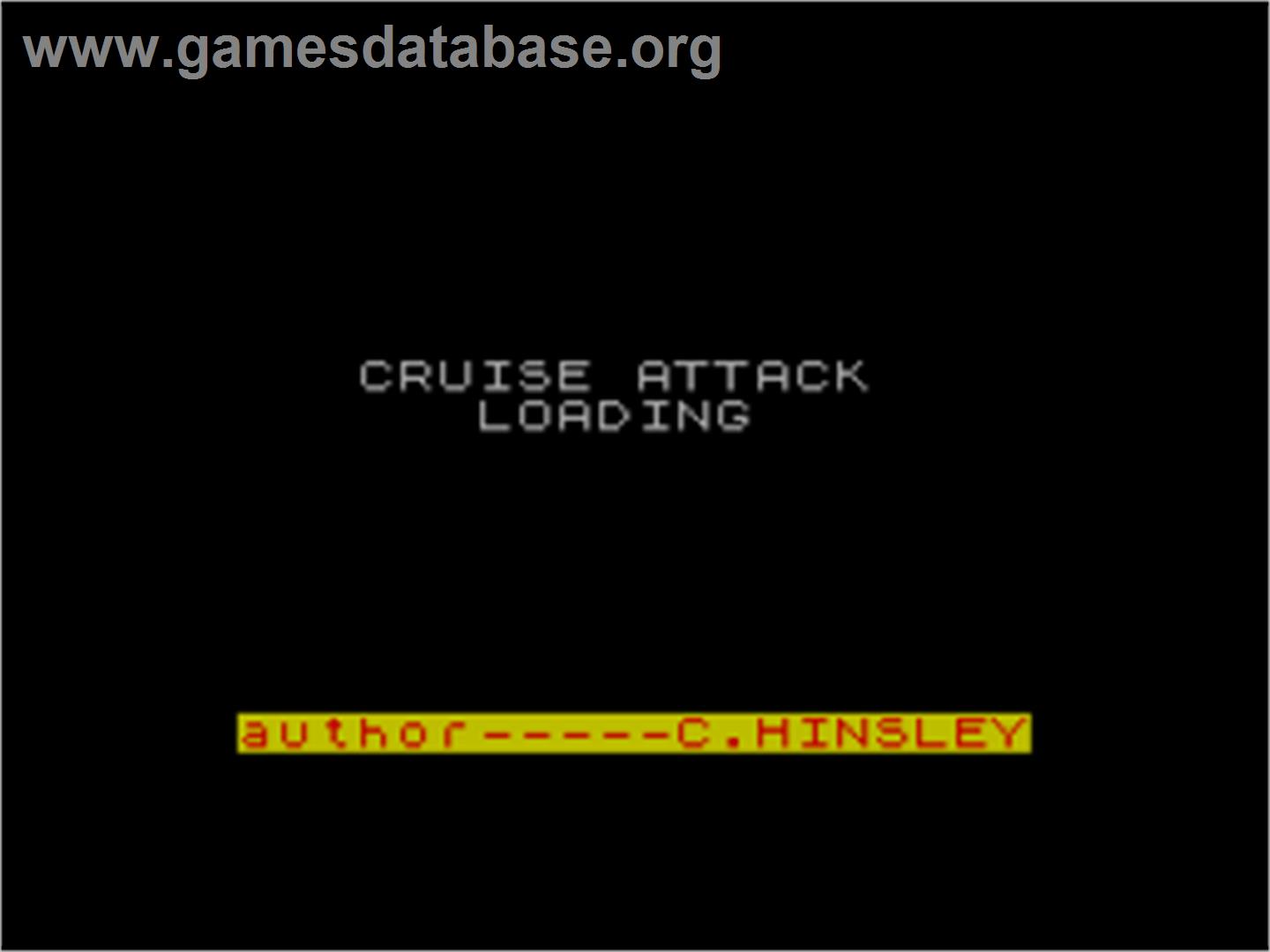 Cruise Attack - Sinclair ZX Spectrum - Artwork - Title Screen