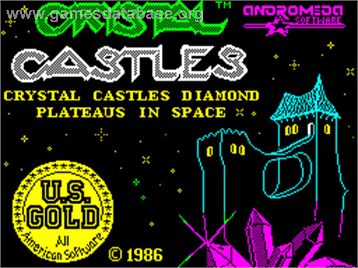 Crystal Castles - Sinclair ZX Spectrum - Artwork - Title Screen