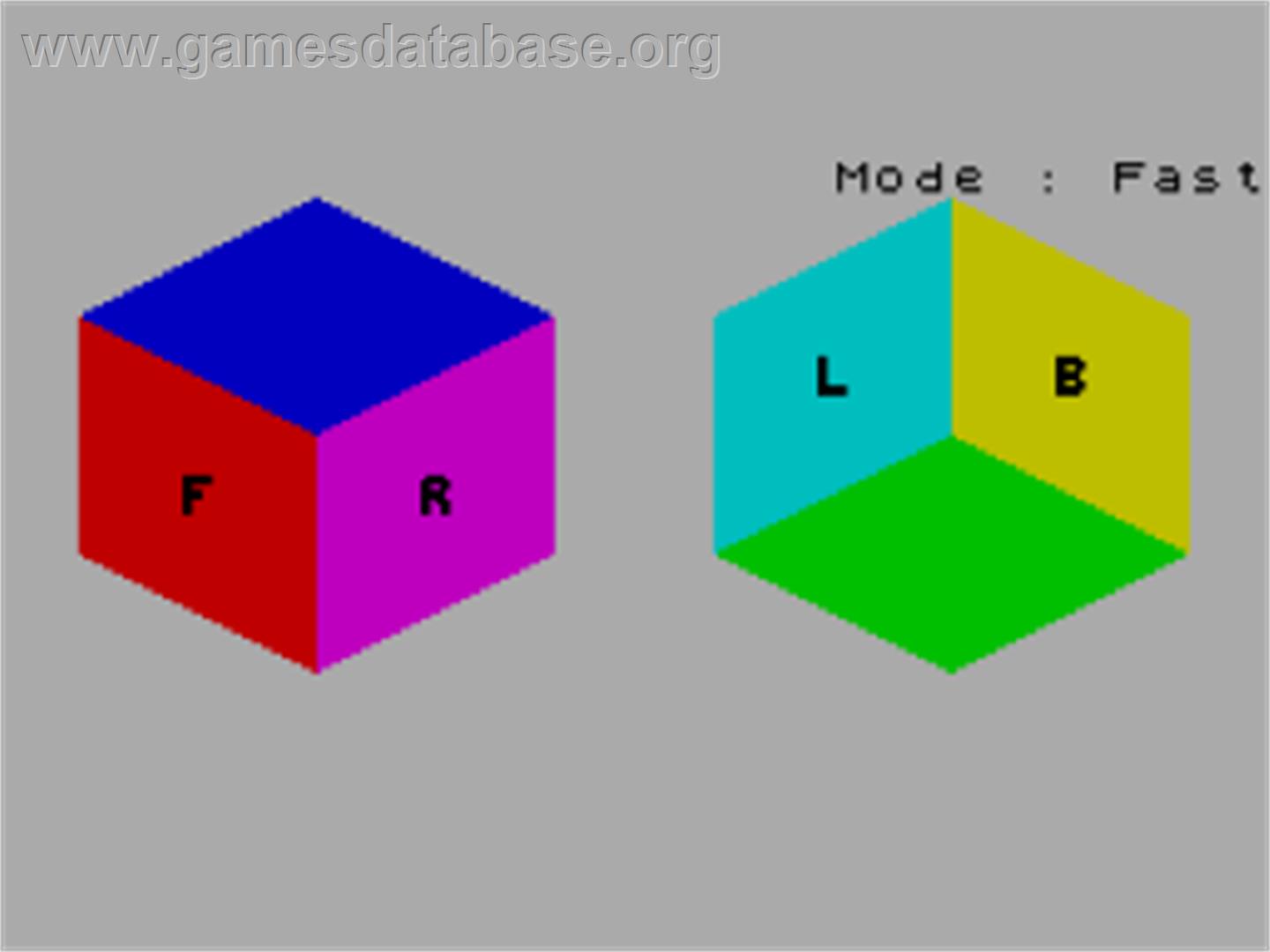 Cube - Sinclair ZX Spectrum - Artwork - Title Screen
