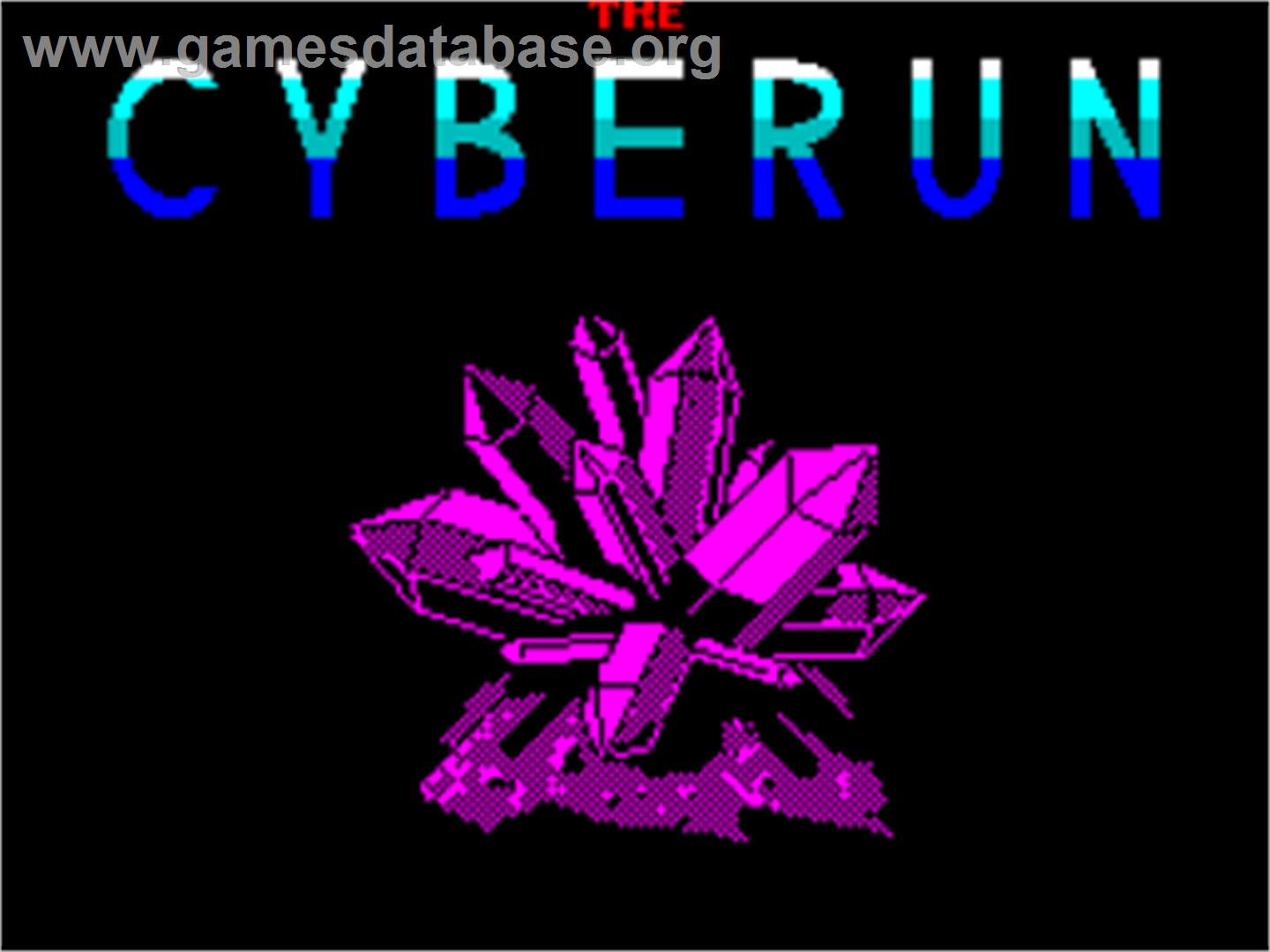 Cyberun - Sinclair ZX Spectrum - Artwork - Title Screen