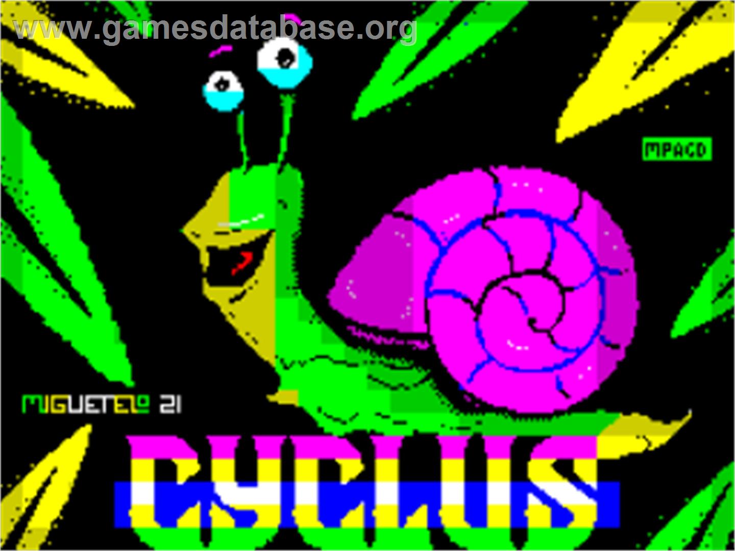 Cyclus - Sinclair ZX Spectrum - Artwork - Title Screen