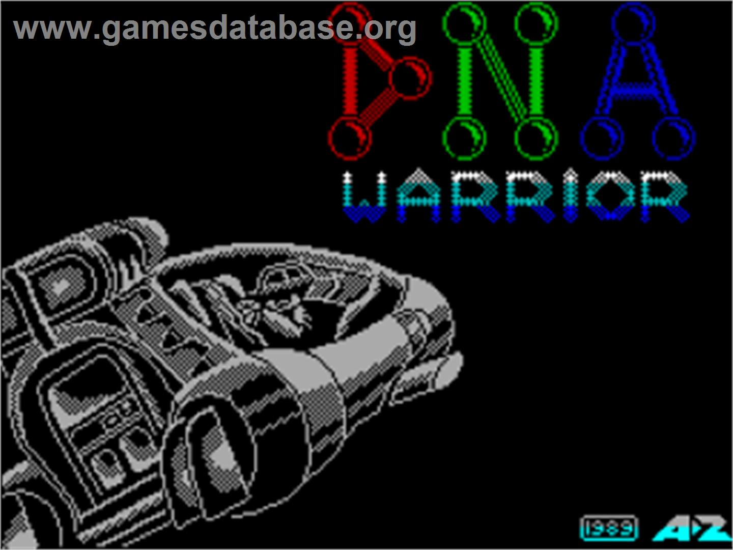 D.n.a. Warrior - Sinclair ZX Spectrum - Artwork - Title Screen