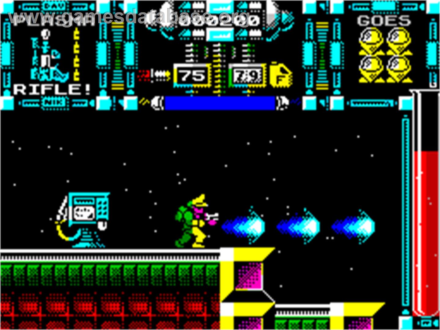 Dan Dare III: The Escape - Sinclair ZX Spectrum - Artwork - Title Screen