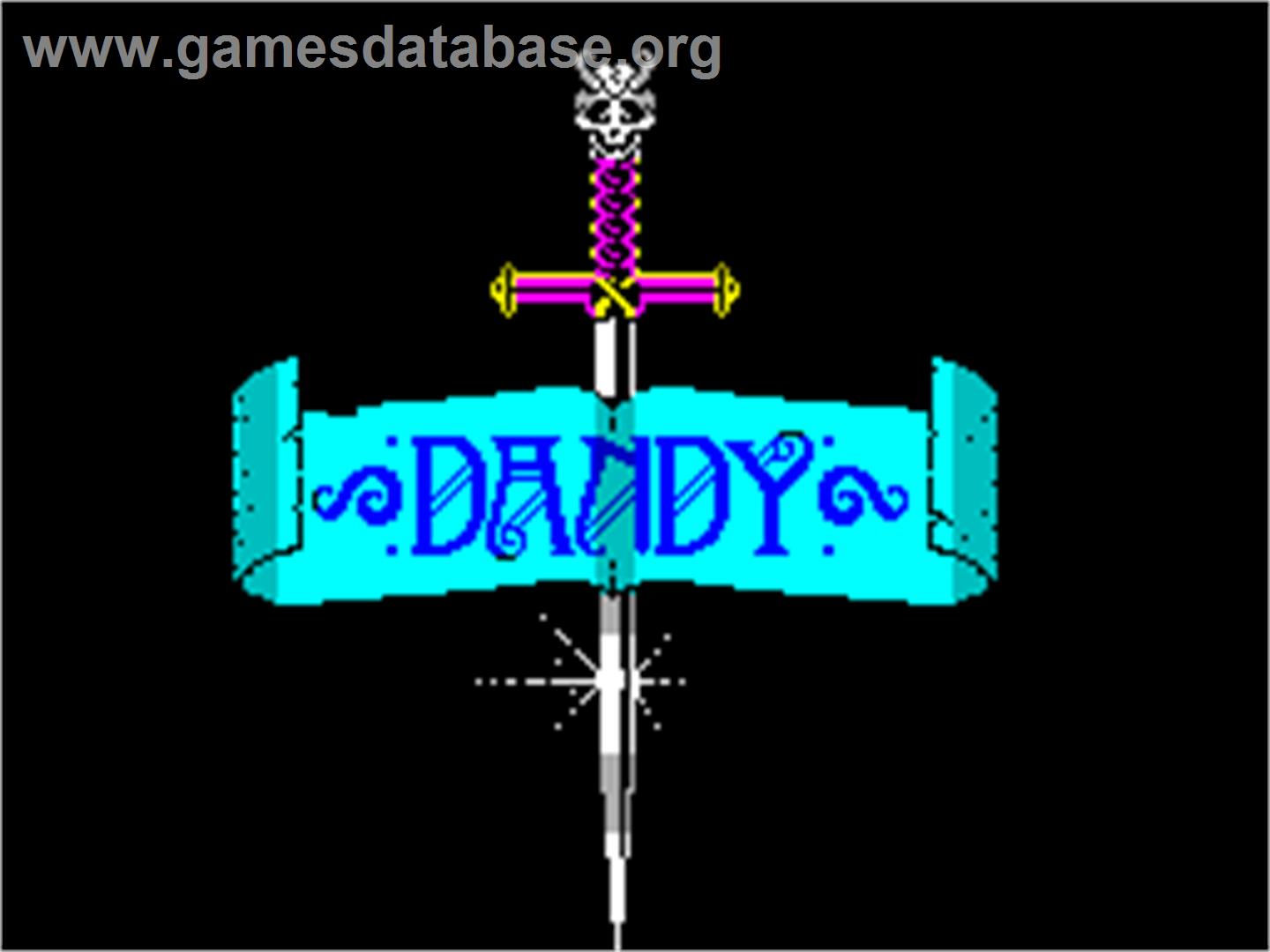 Dandy - Sinclair ZX Spectrum - Artwork - Title Screen