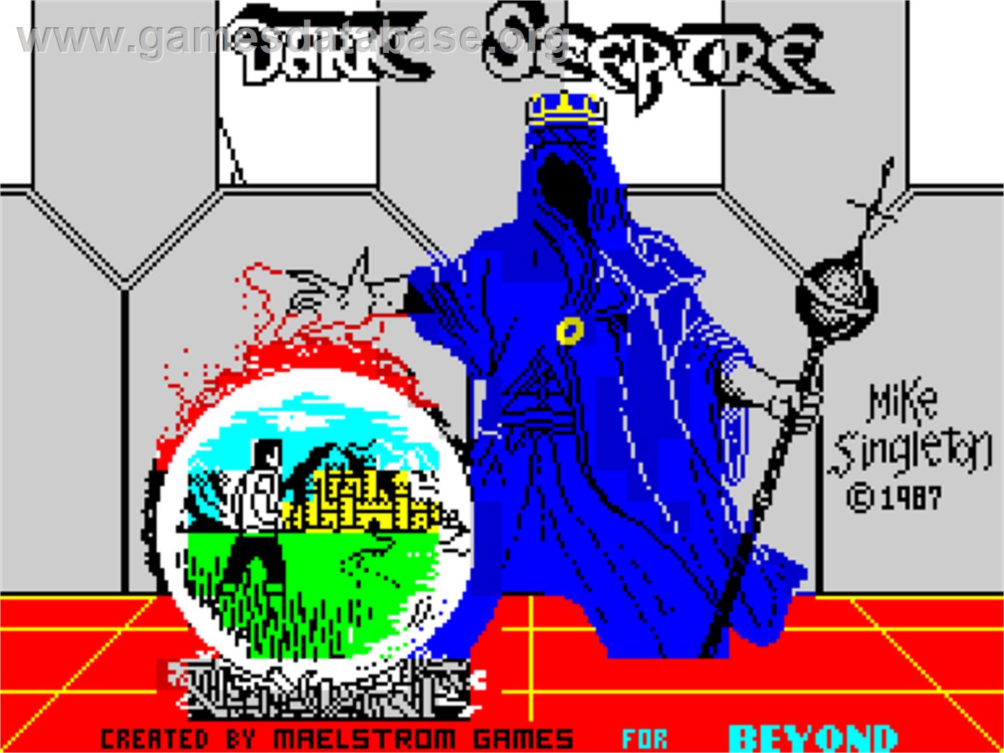 Dark Sceptre - Sinclair ZX Spectrum - Artwork - Title Screen