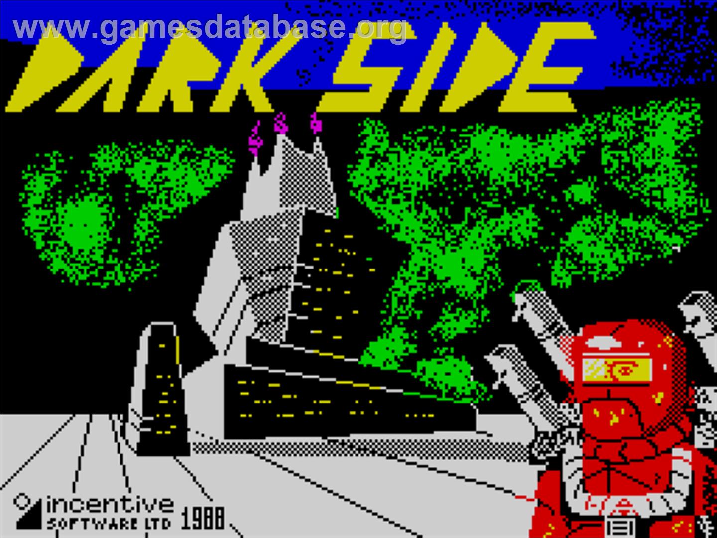 Dark Side - Sinclair ZX Spectrum - Artwork - Title Screen