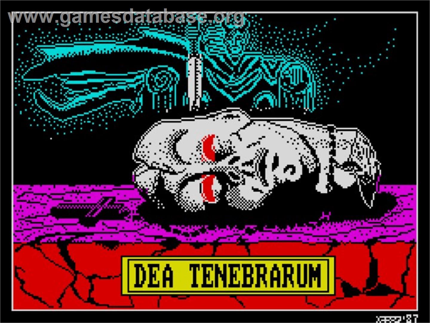 Dea Tenebrarum - Sinclair ZX Spectrum - Artwork - Title Screen