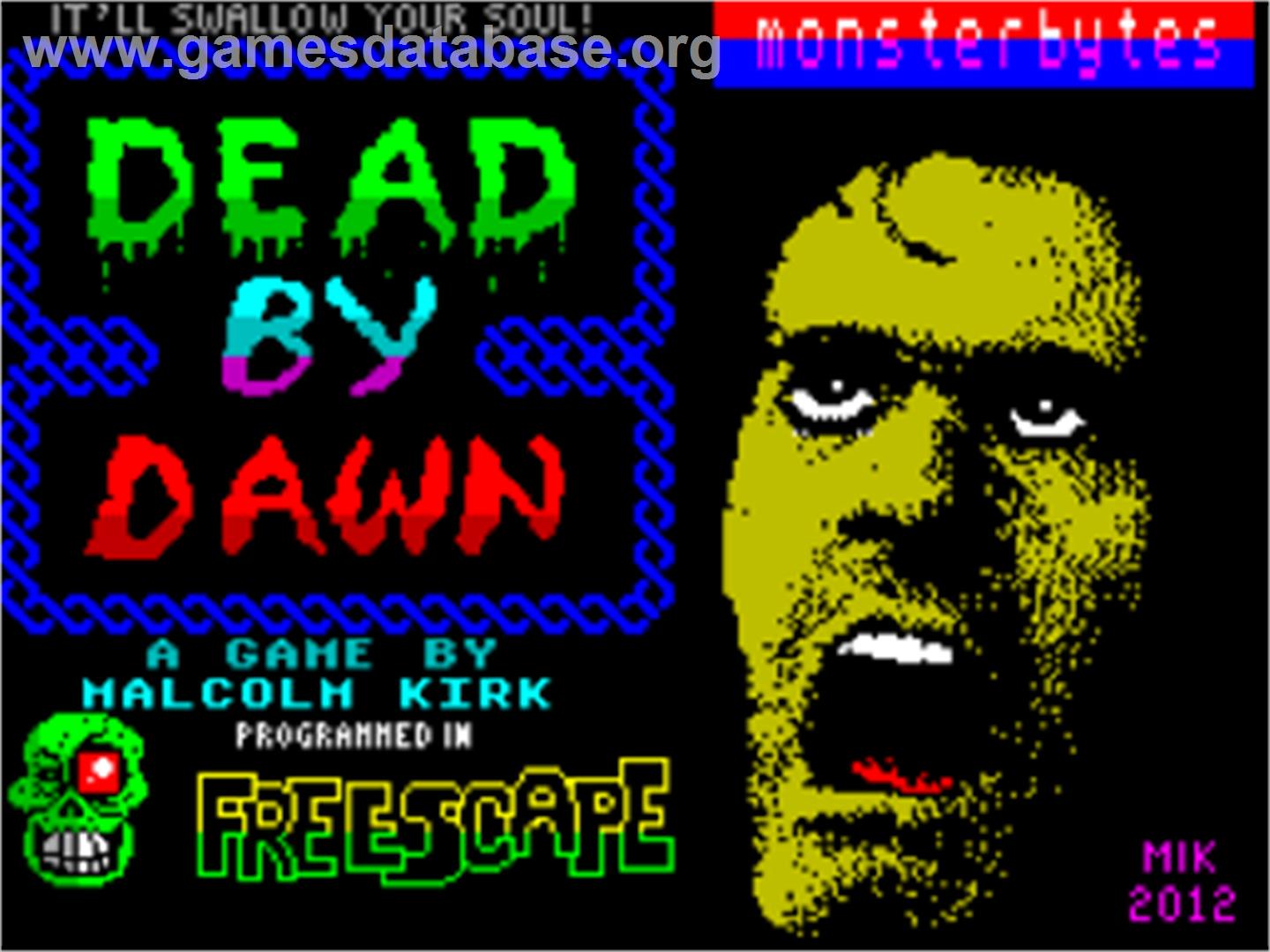 Dead By Dawn - Sinclair ZX Spectrum - Artwork - Title Screen