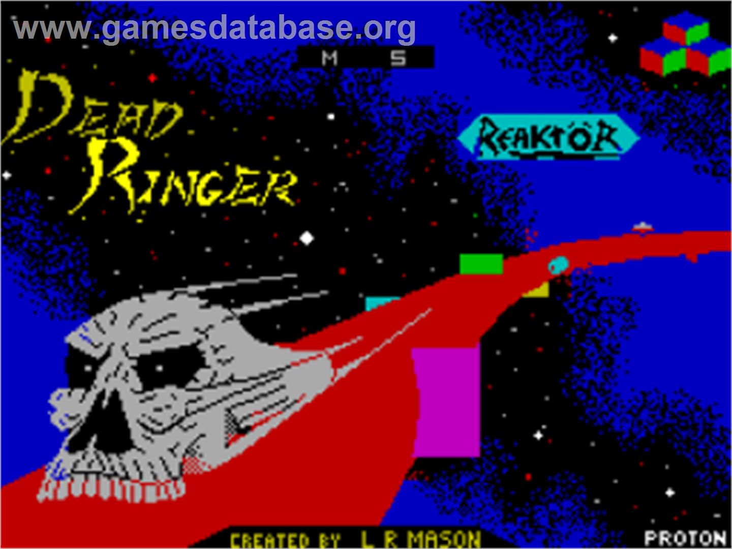 Dead Ringer - Sinclair ZX Spectrum - Artwork - Title Screen