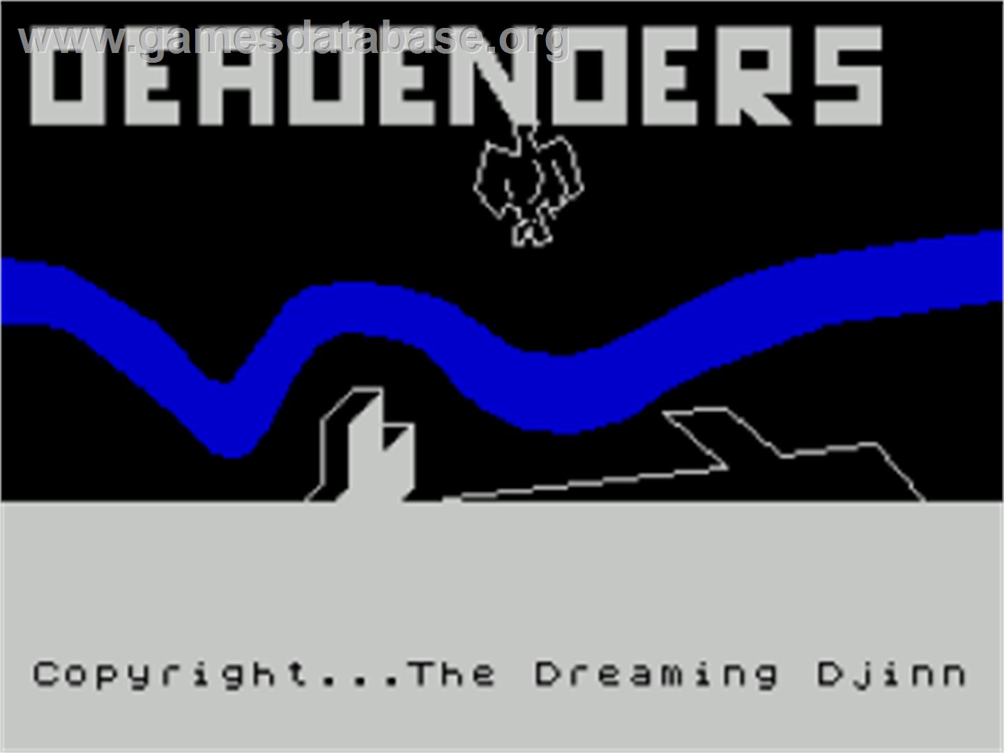 Deadenders - Sinclair ZX Spectrum - Artwork - Title Screen
