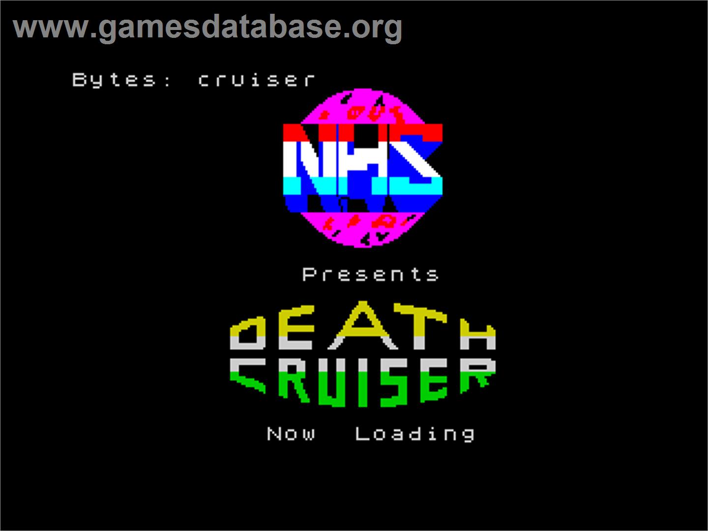 Death Cruiser - Sinclair ZX Spectrum - Artwork - Title Screen