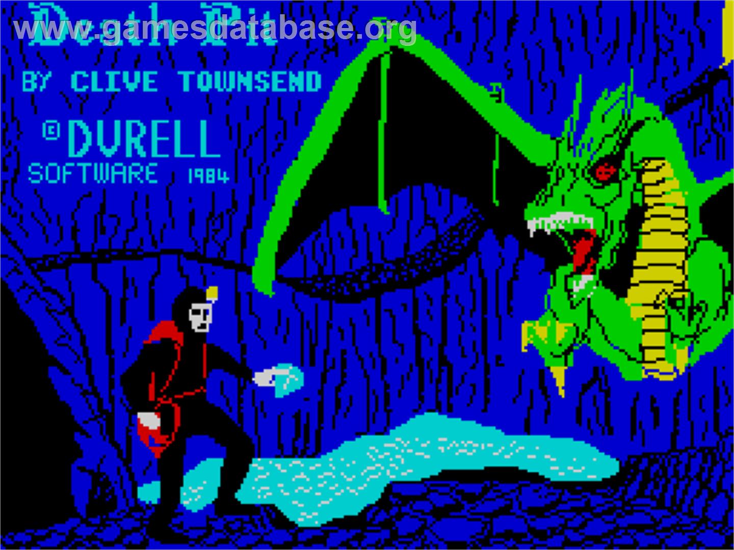 Death Pit - Sinclair ZX Spectrum - Artwork - Title Screen