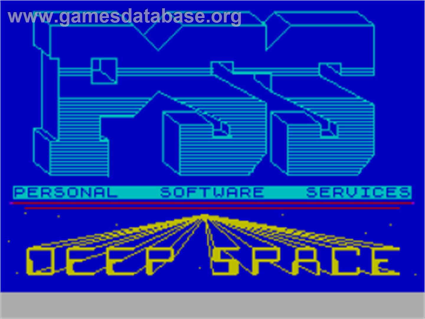 Deep Space - Sinclair ZX Spectrum - Artwork - Title Screen