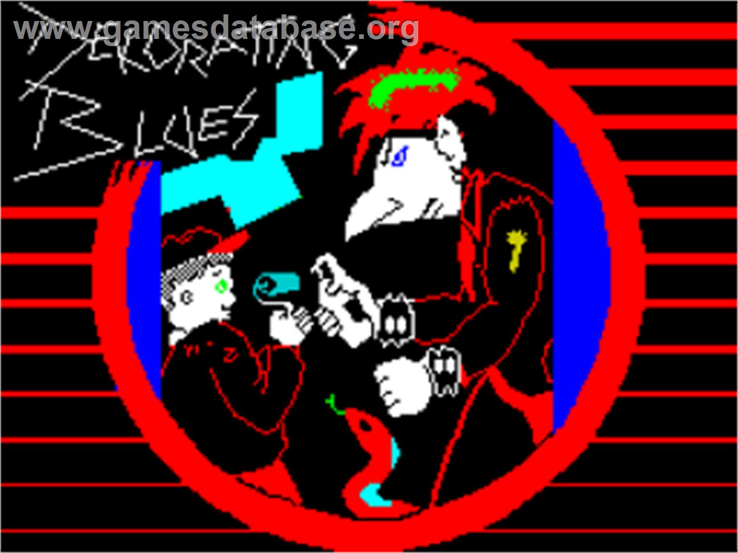 Dekorating Blues - Sinclair ZX Spectrum - Artwork - Title Screen