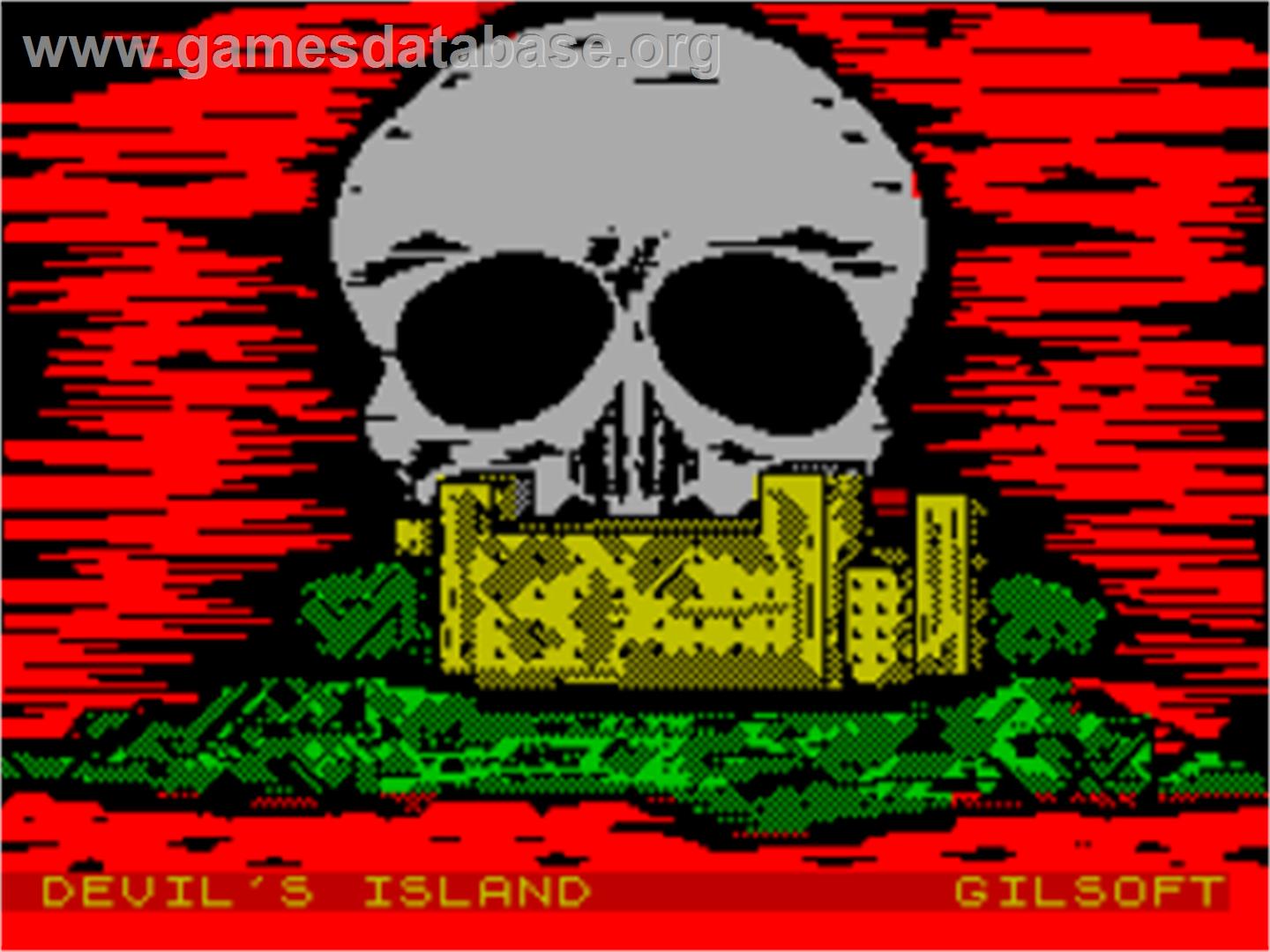 Devil's Island - Sinclair ZX Spectrum - Artwork - Title Screen