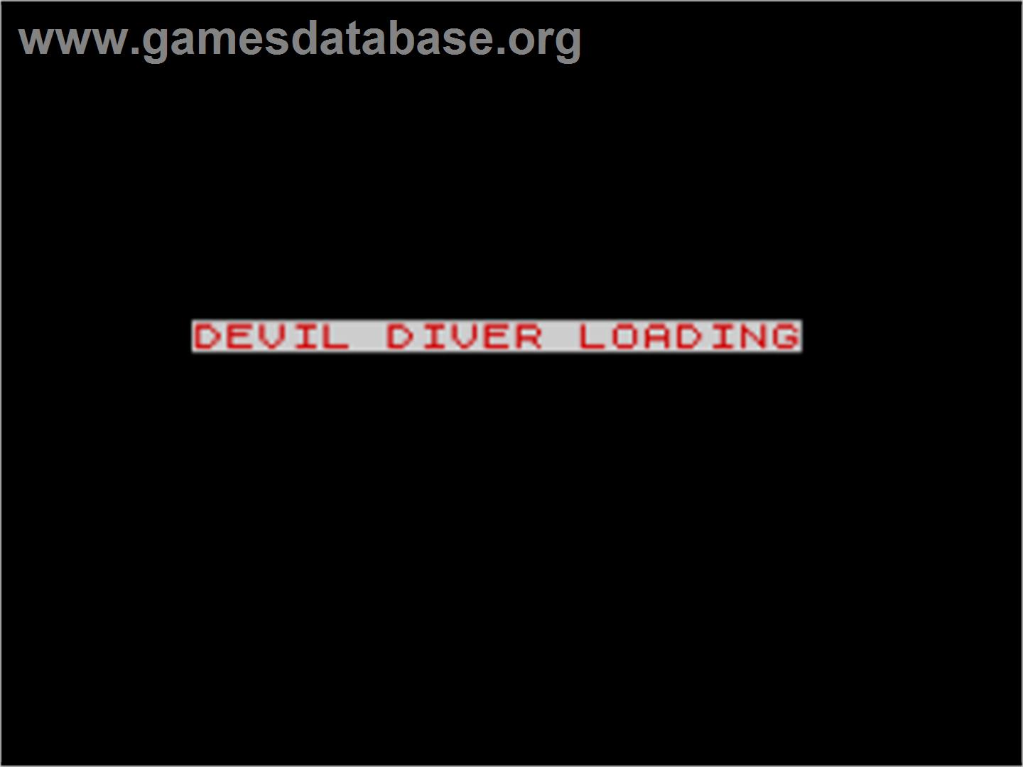 Devil Diver - Sinclair ZX Spectrum - Artwork - Title Screen