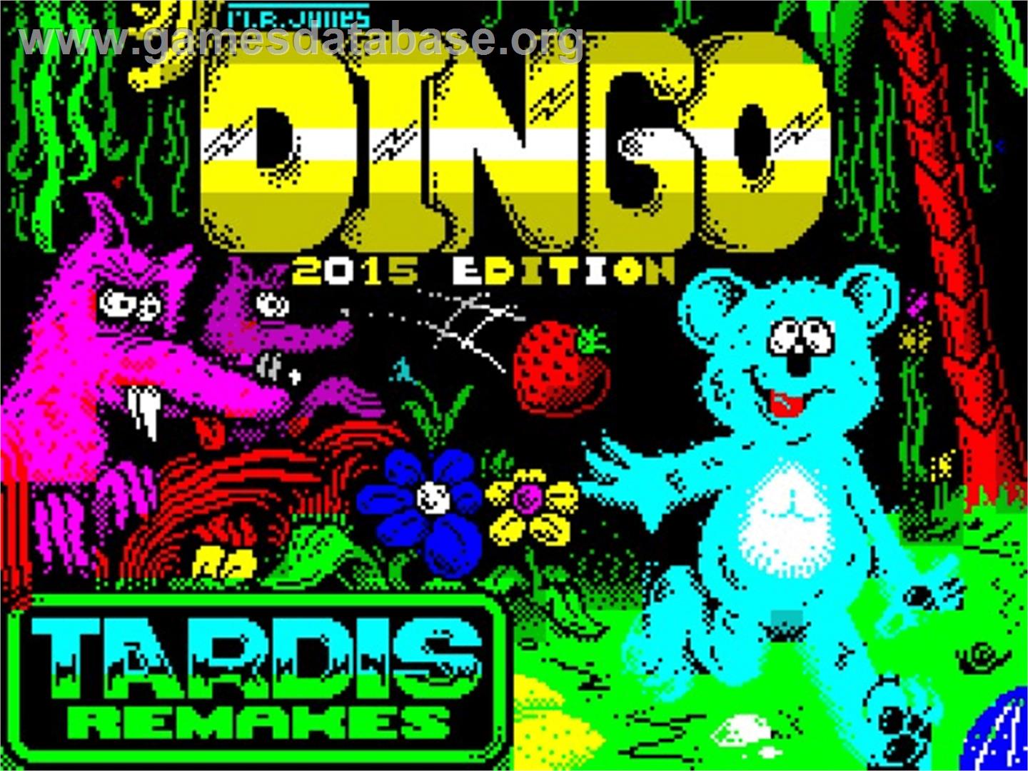 Dingo - Sinclair ZX Spectrum - Artwork - Title Screen