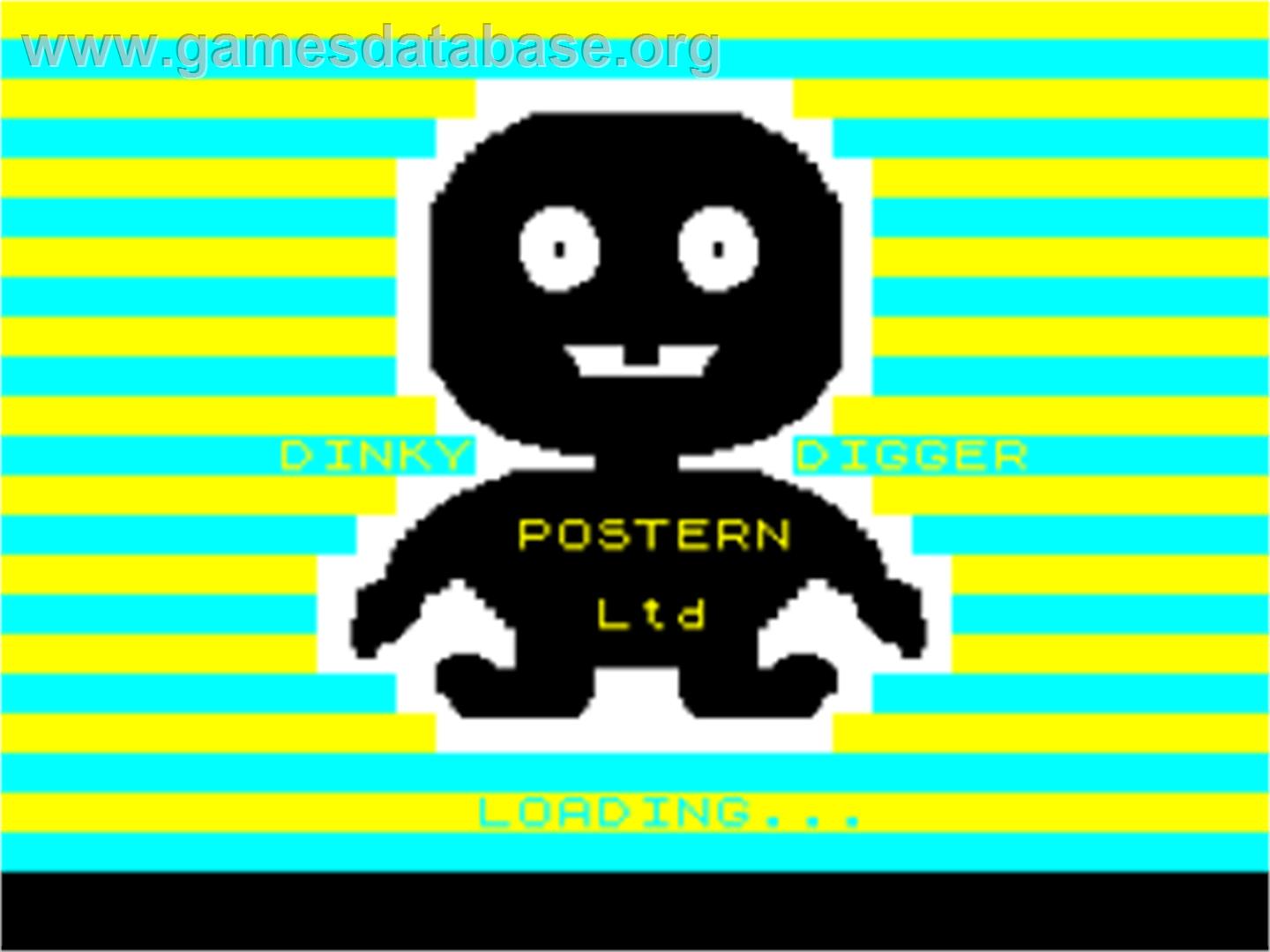 Dinky Digger - Sinclair ZX Spectrum - Artwork - Title Screen
