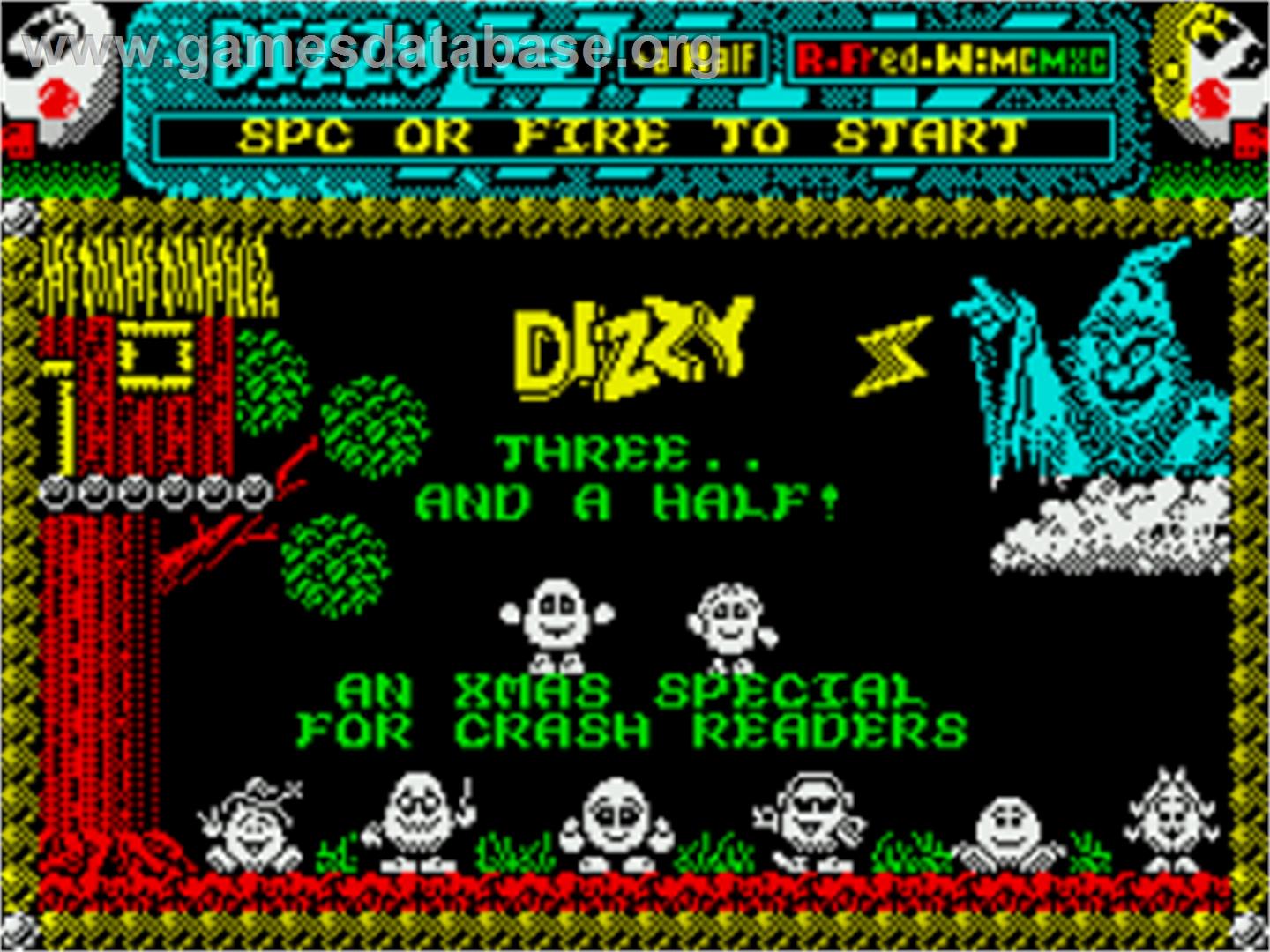 Dizzy 3 And A Half - Sinclair ZX Spectrum - Artwork - Title Screen