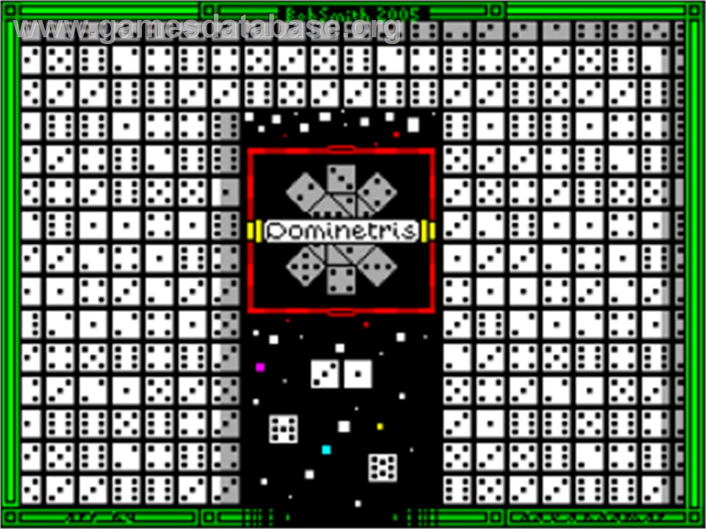 Dominetris - Sinclair ZX Spectrum - Artwork - Title Screen