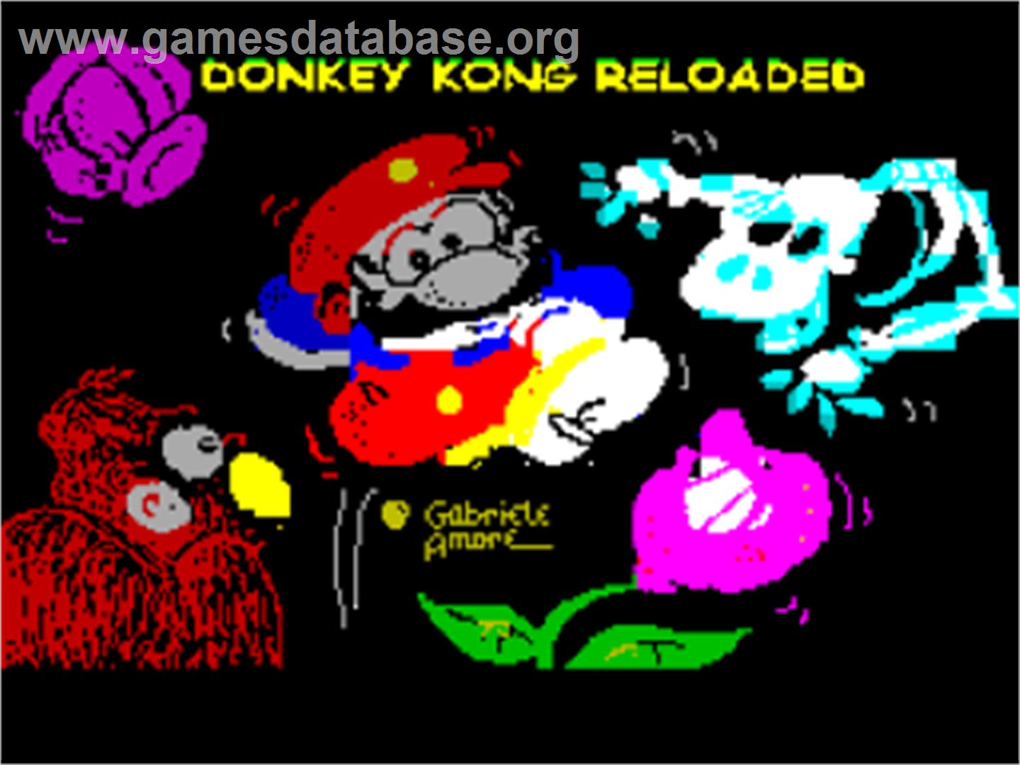 Donkey Kong Reloaded - Sinclair ZX Spectrum - Artwork - Title Screen