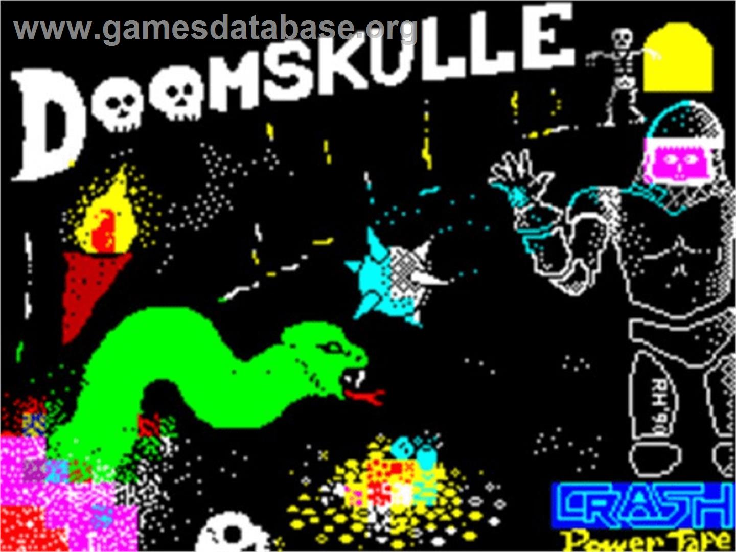 Doomskulle - Sinclair ZX Spectrum - Artwork - Title Screen