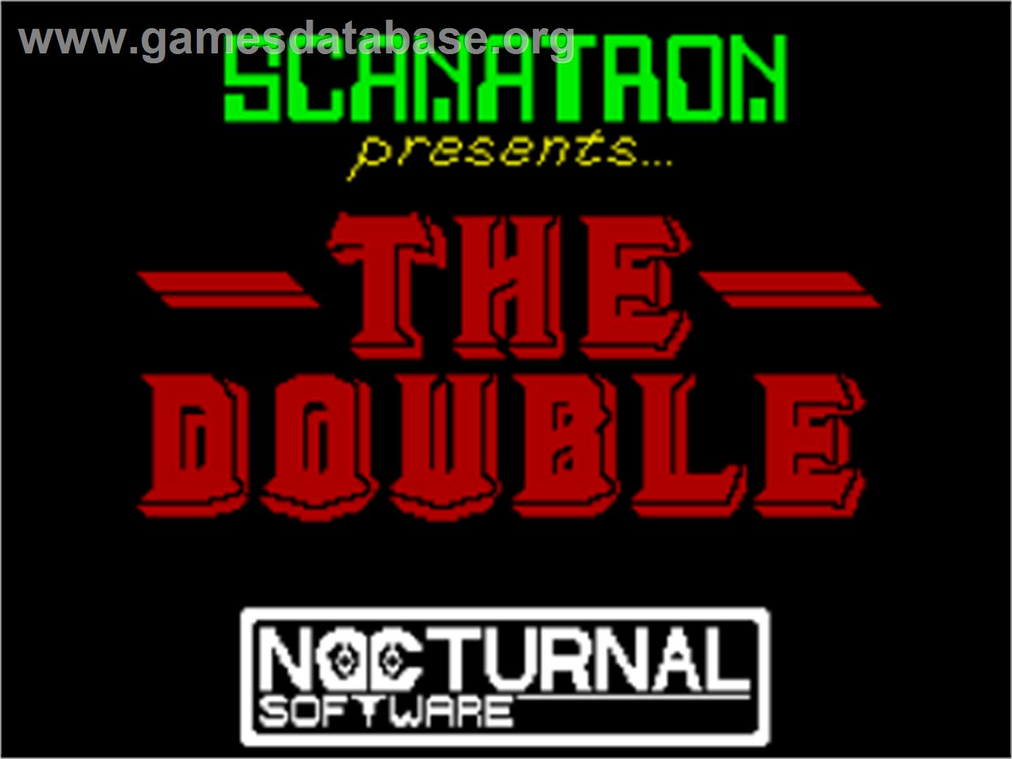 Double - Sinclair ZX Spectrum - Artwork - Title Screen