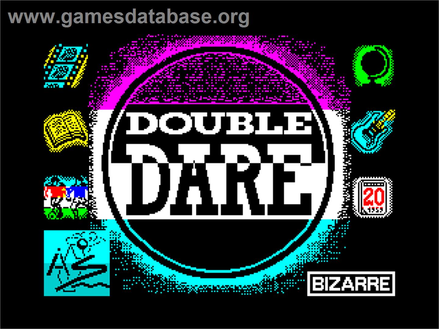 Double Dare - Sinclair ZX Spectrum - Artwork - Title Screen