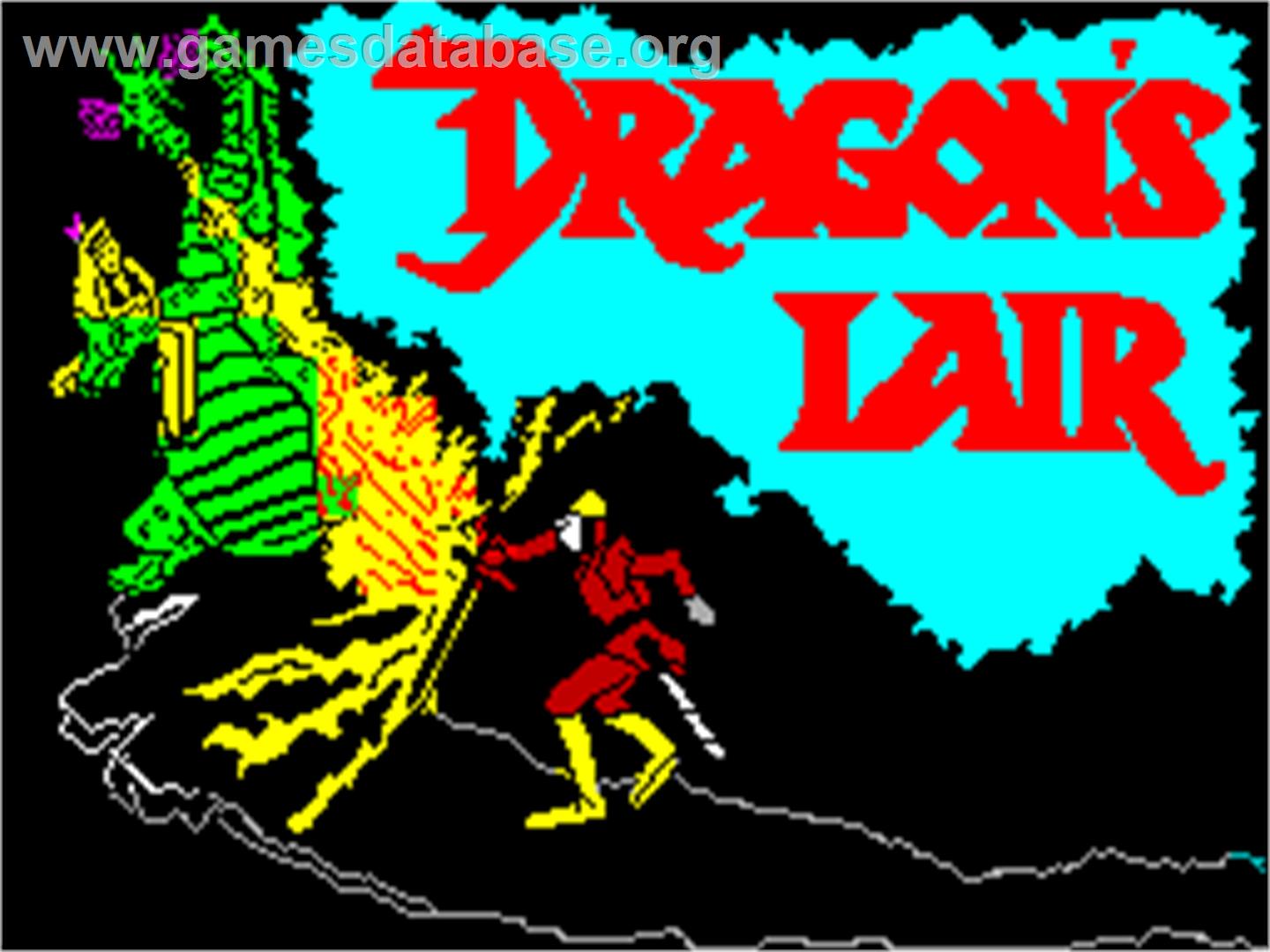 Dragon's Lair - Sinclair ZX Spectrum - Artwork - Title Screen