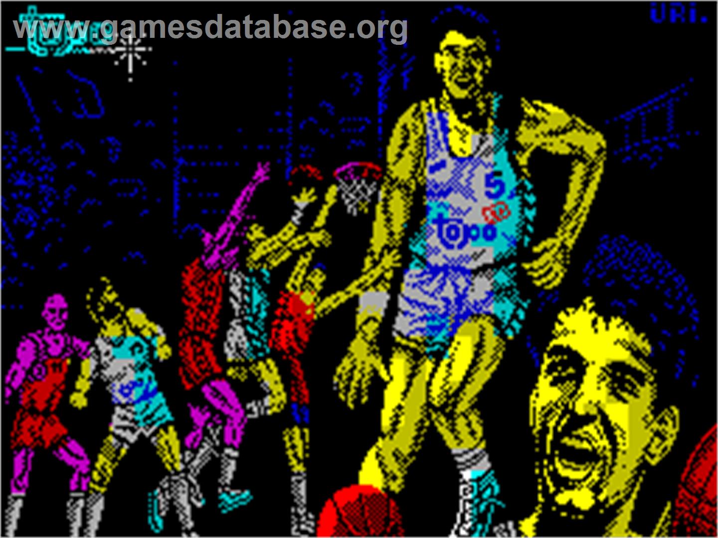 Drazen Petrovic Basket - Sinclair ZX Spectrum - Artwork - Title Screen