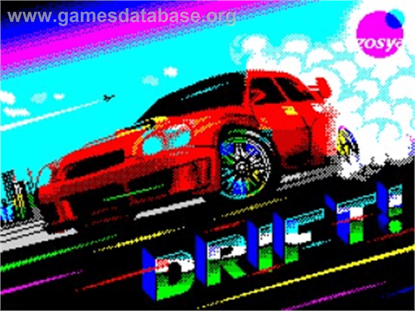 Drift! - Sinclair ZX Spectrum - Artwork - Title Screen
