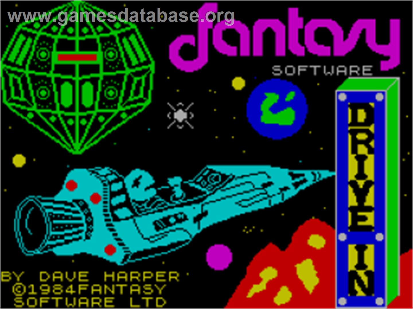 Drive-in, The - Sinclair ZX Spectrum - Artwork - Title Screen