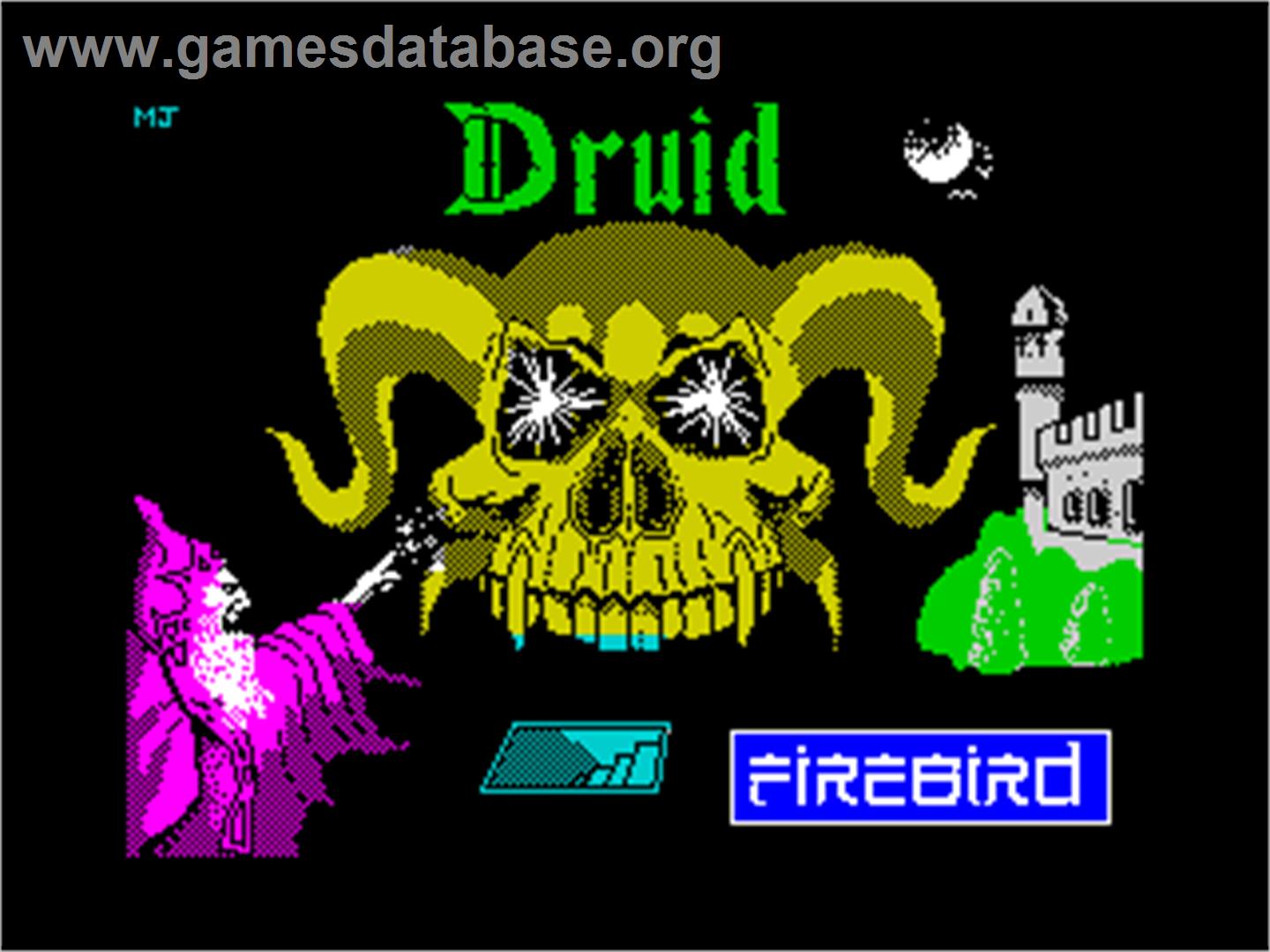 Druid - Sinclair ZX Spectrum - Artwork - Title Screen