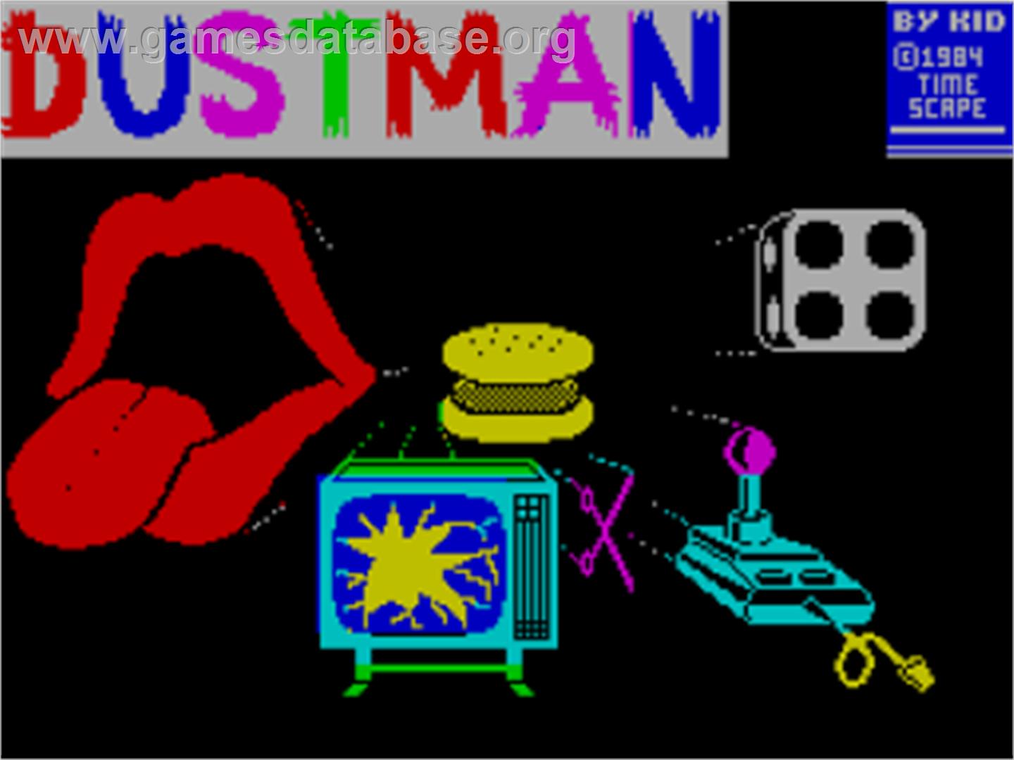 Dustman - Sinclair ZX Spectrum - Artwork - Title Screen
