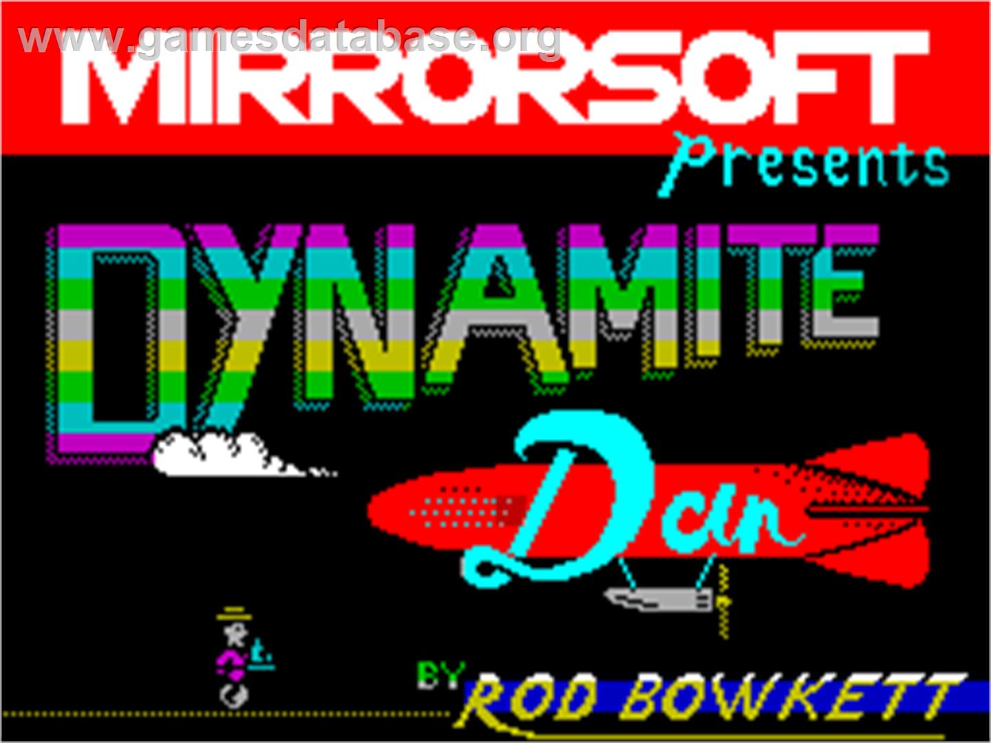 Dynamite Dan II - Sinclair ZX Spectrum - Artwork - Title Screen