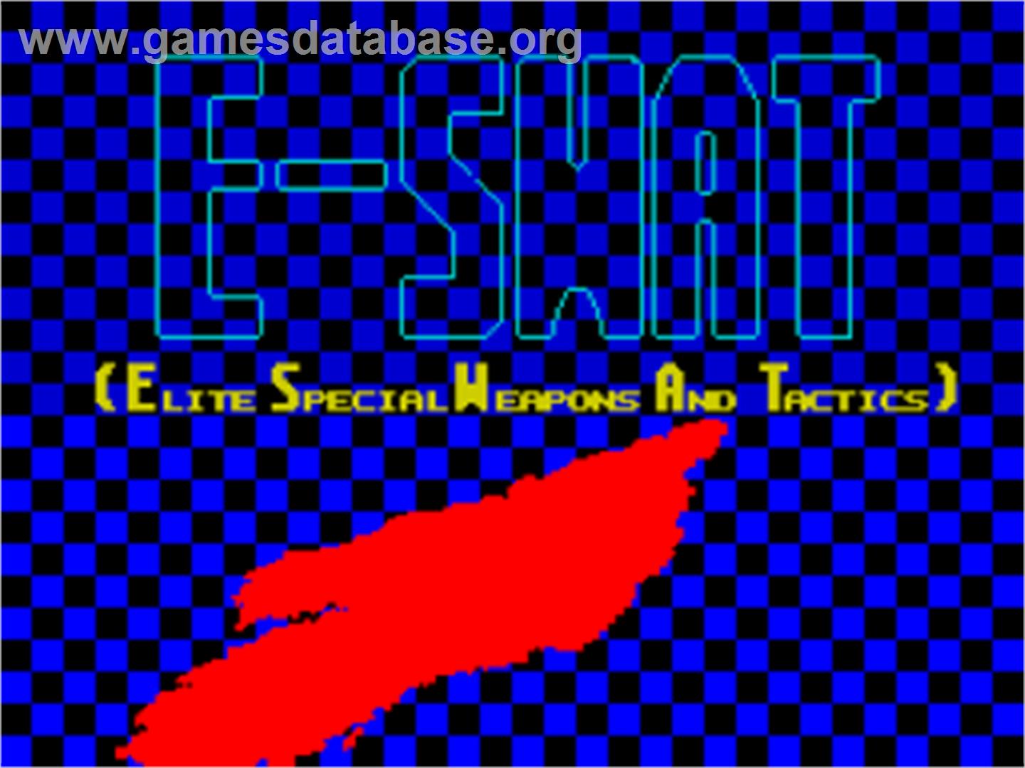 ESWAT - Sinclair ZX Spectrum - Artwork - Title Screen