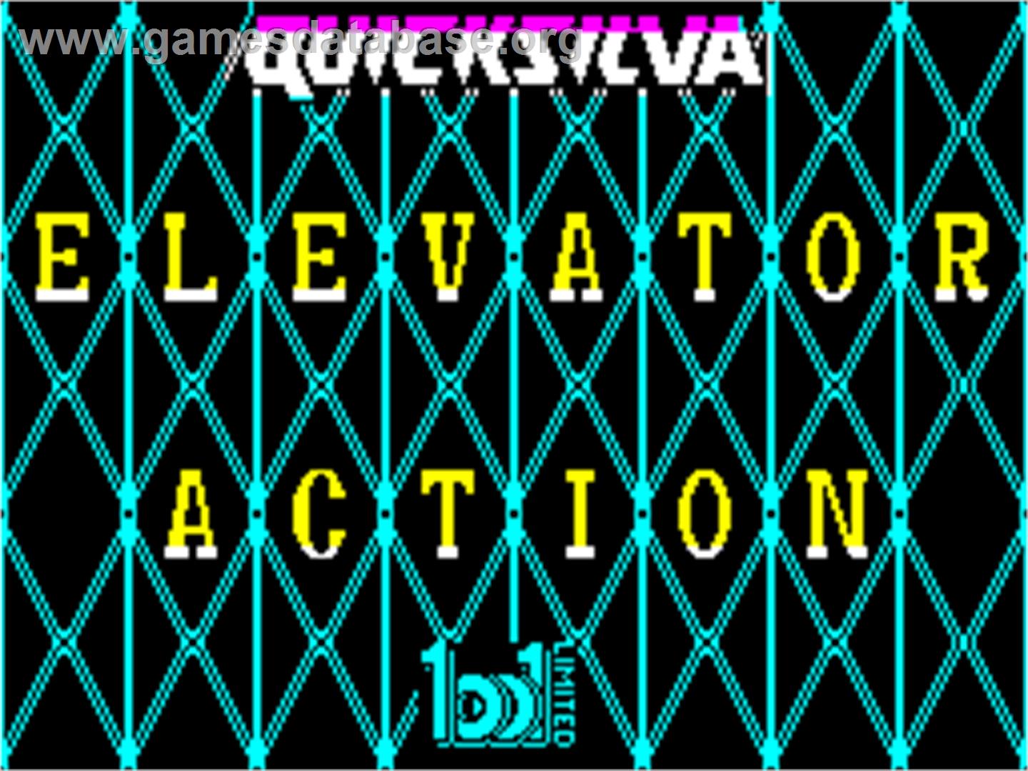Elevator Action - Sinclair ZX Spectrum - Artwork - Title Screen