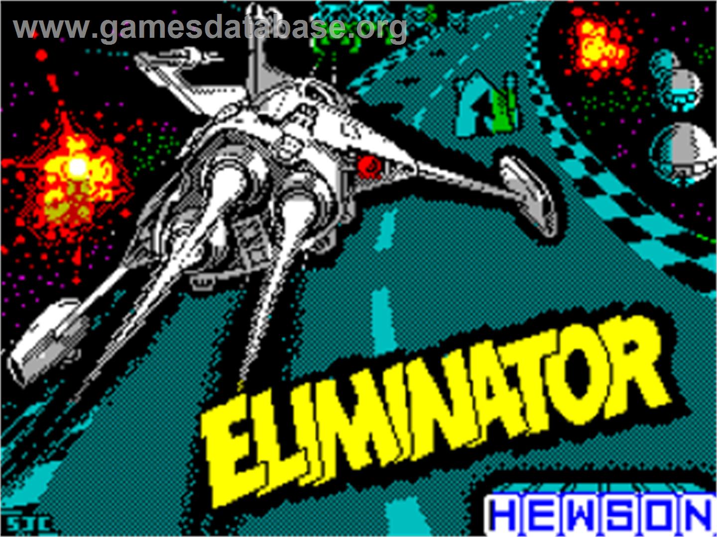 Eliminator (Alternative Software) - Sinclair ZX Spectrum - Artwork - Title Screen