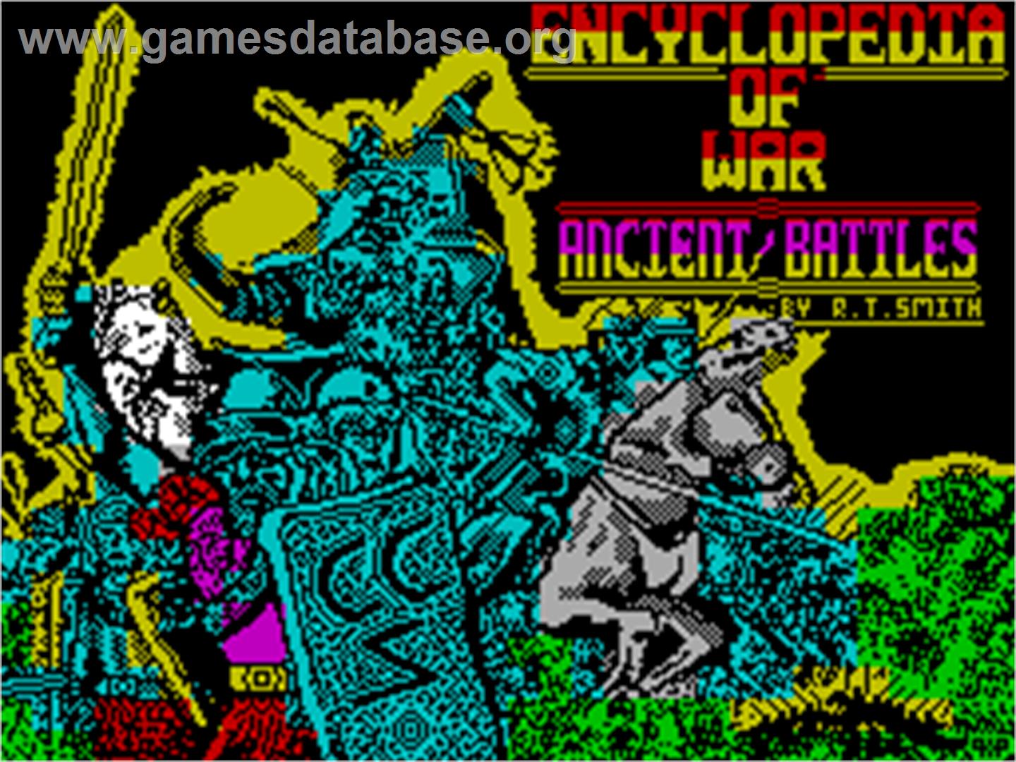 Encyclopedia of War: Ancient Battles - Sinclair ZX Spectrum - Artwork - Title Screen