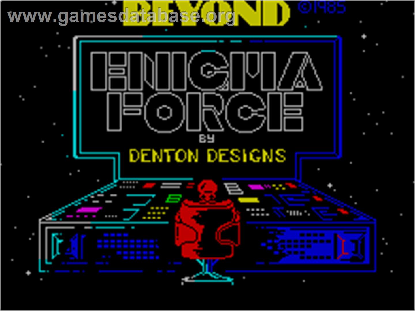 Enigma Force - Sinclair ZX Spectrum - Artwork - Title Screen