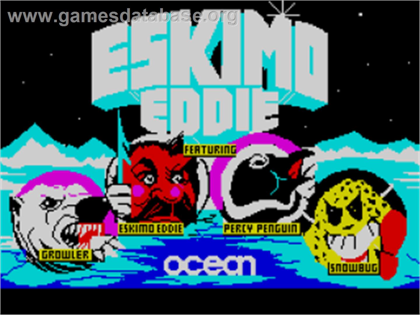 Eskimo Eddie - Sinclair ZX Spectrum - Artwork - Title Screen