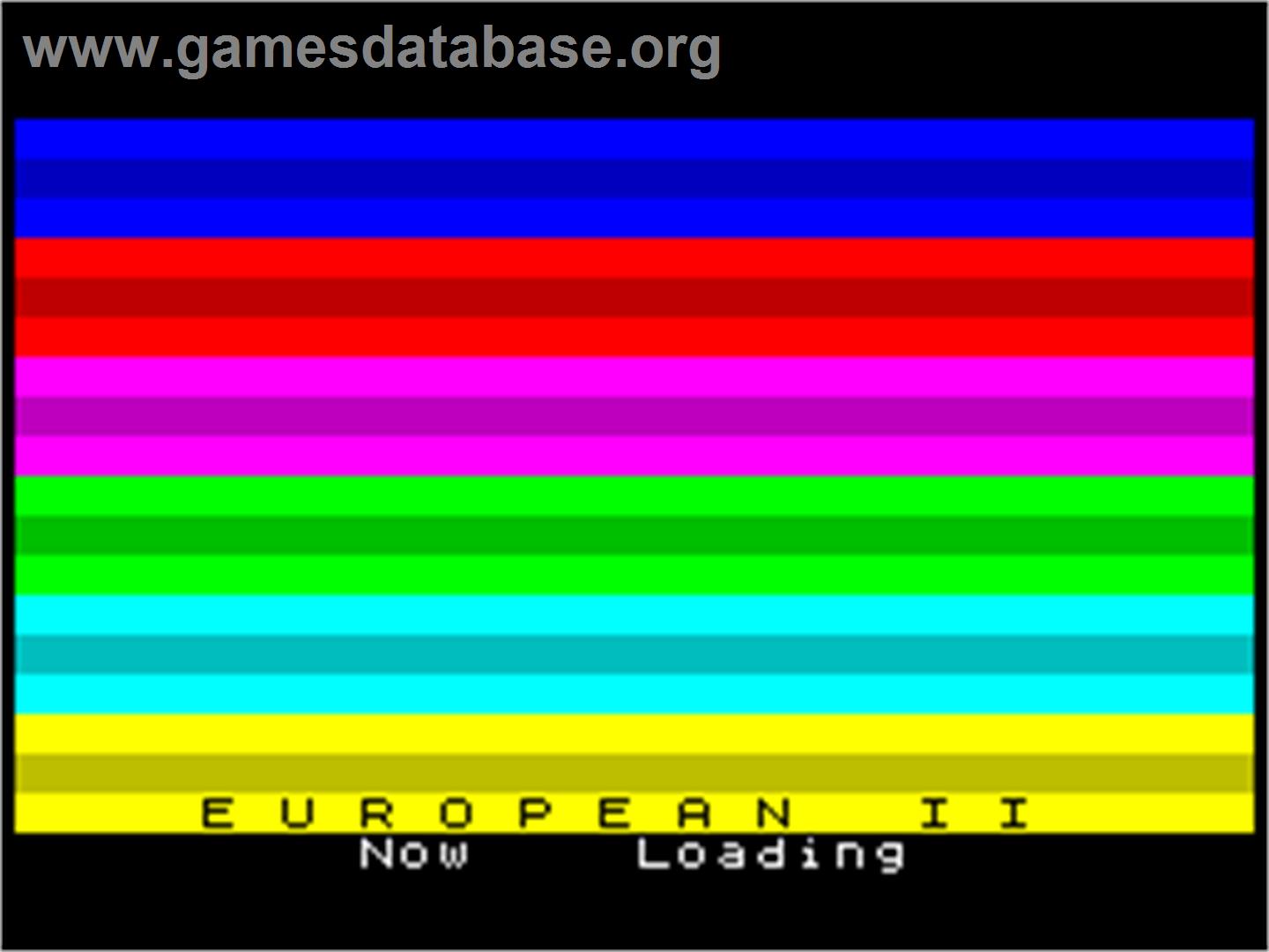 European 2 - Sinclair ZX Spectrum - Artwork - Title Screen