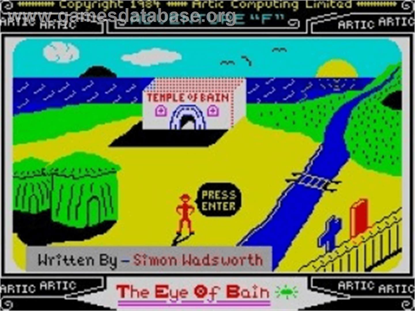 Eye of Bain - Sinclair ZX Spectrum - Artwork - Title Screen