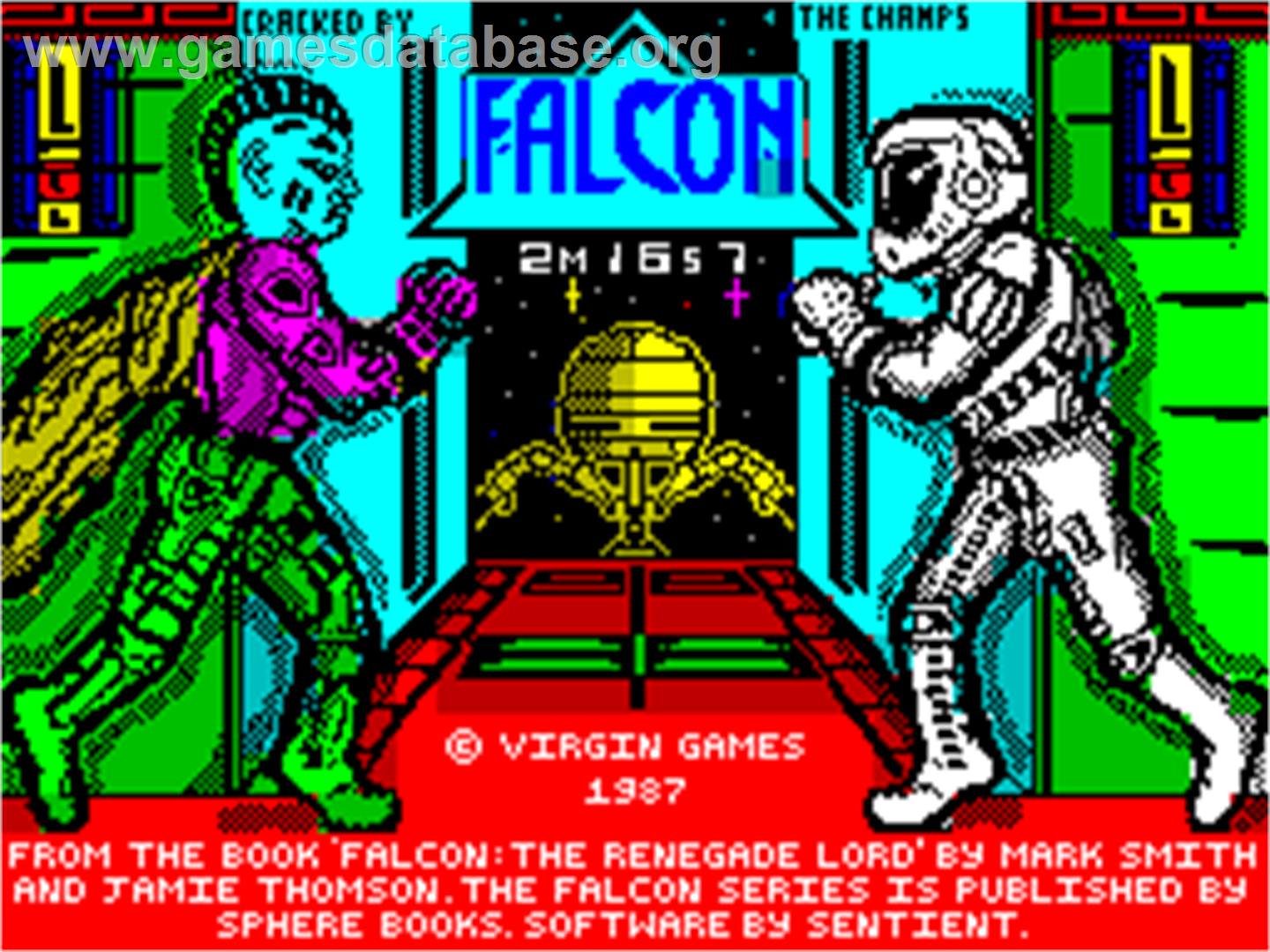 Falcon: The Renegade Lord - Sinclair ZX Spectrum - Artwork - Title Screen
