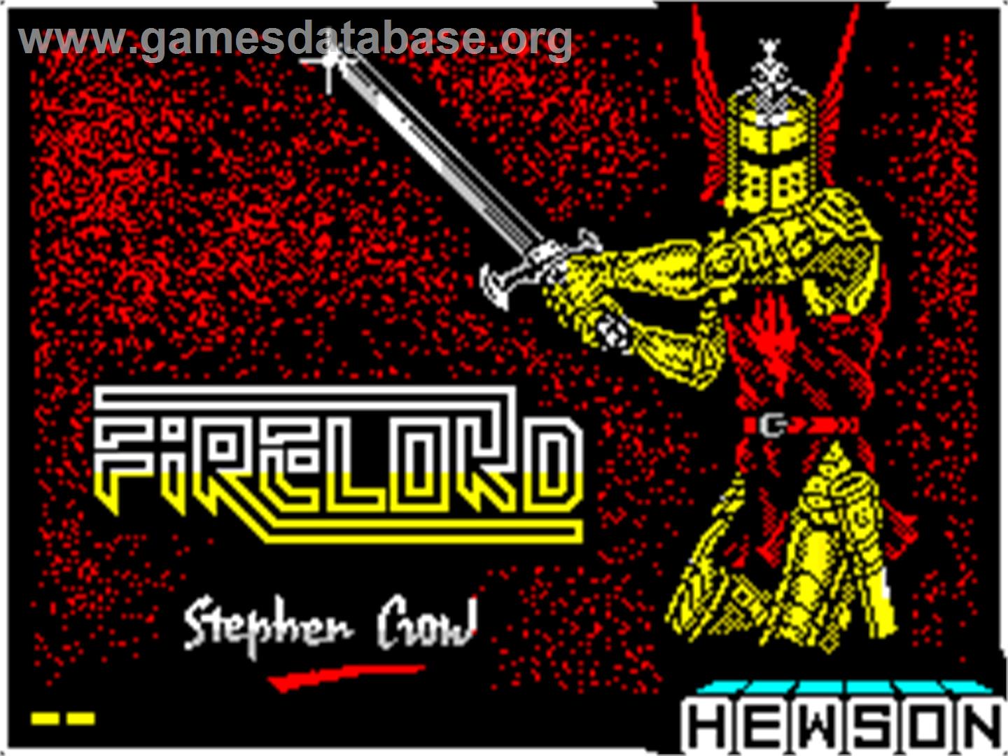 Firelord - Sinclair ZX Spectrum - Artwork - Title Screen